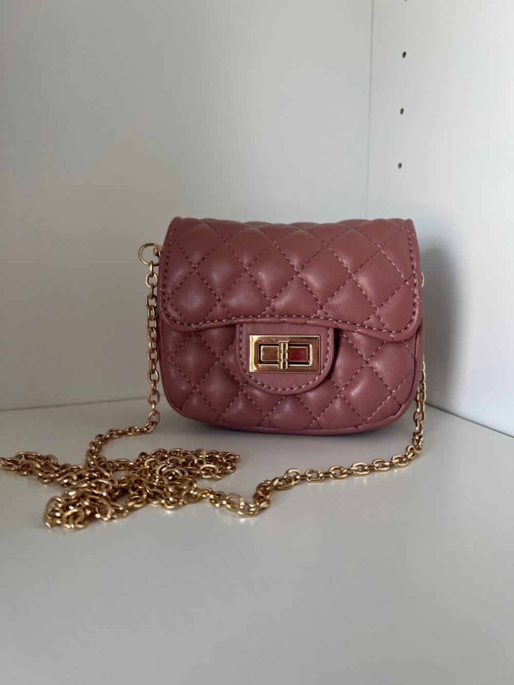Urban Expressions - Learn From The Best Rosewood Pink Quilted Purse